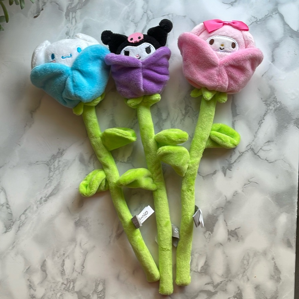 Sanrio Characters Official Plush Doll Series - Bendy Wire Flower Plush